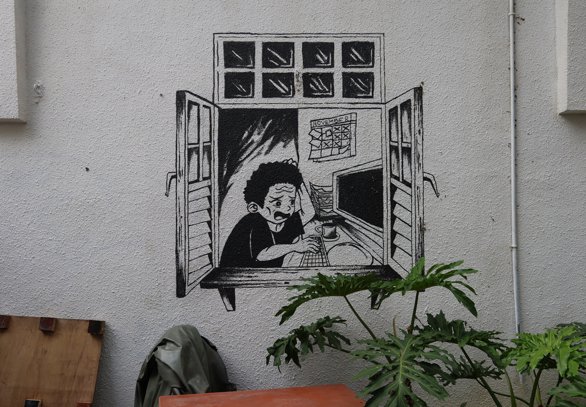 マレーシア クアラルンプールの街なかアート