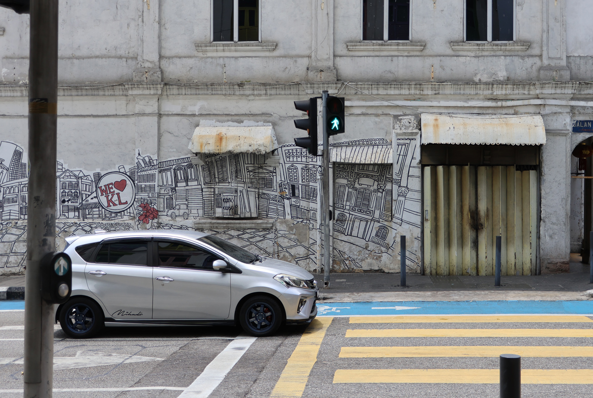 マレーシア クアラルンプールの街なかアート