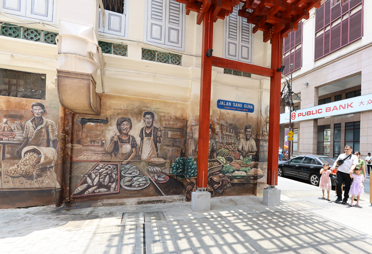 マレーシア、クアラルンプールの「セントラルマーケット」チャイナタウン