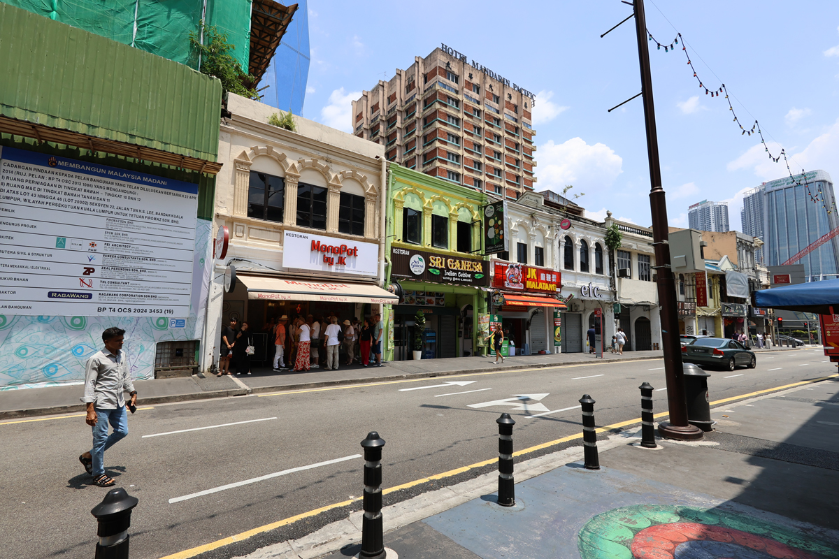 マレーシア、クアラルンプールの「セントラルマーケット」付近