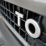 トヨタ・ランドクルーザー250の洗車風景（グリル内に入り込んだ黄砂）