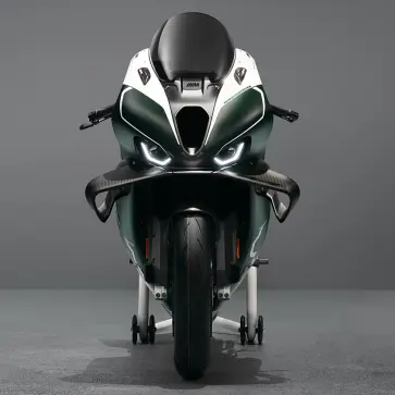 BMWの限定バイク、M RR アイル・オブ・マン「TT」のフロント