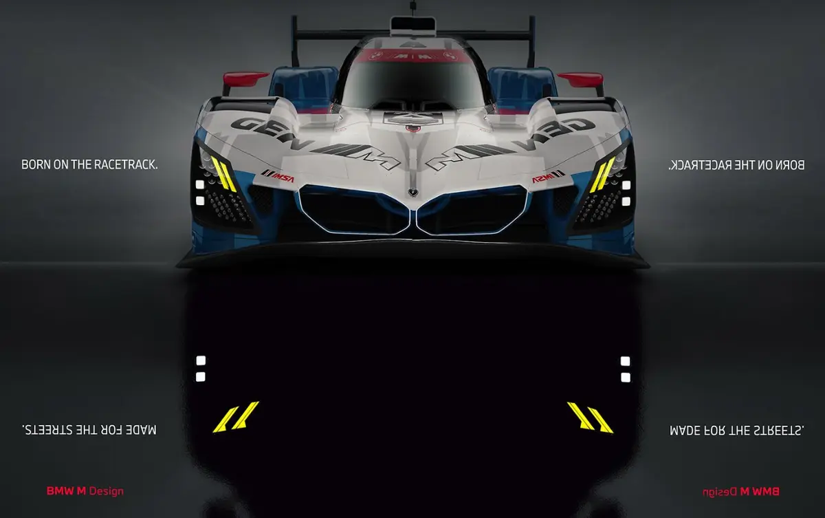新型BMW M3のティーザー画像(M V8ハイブリッドとともに)