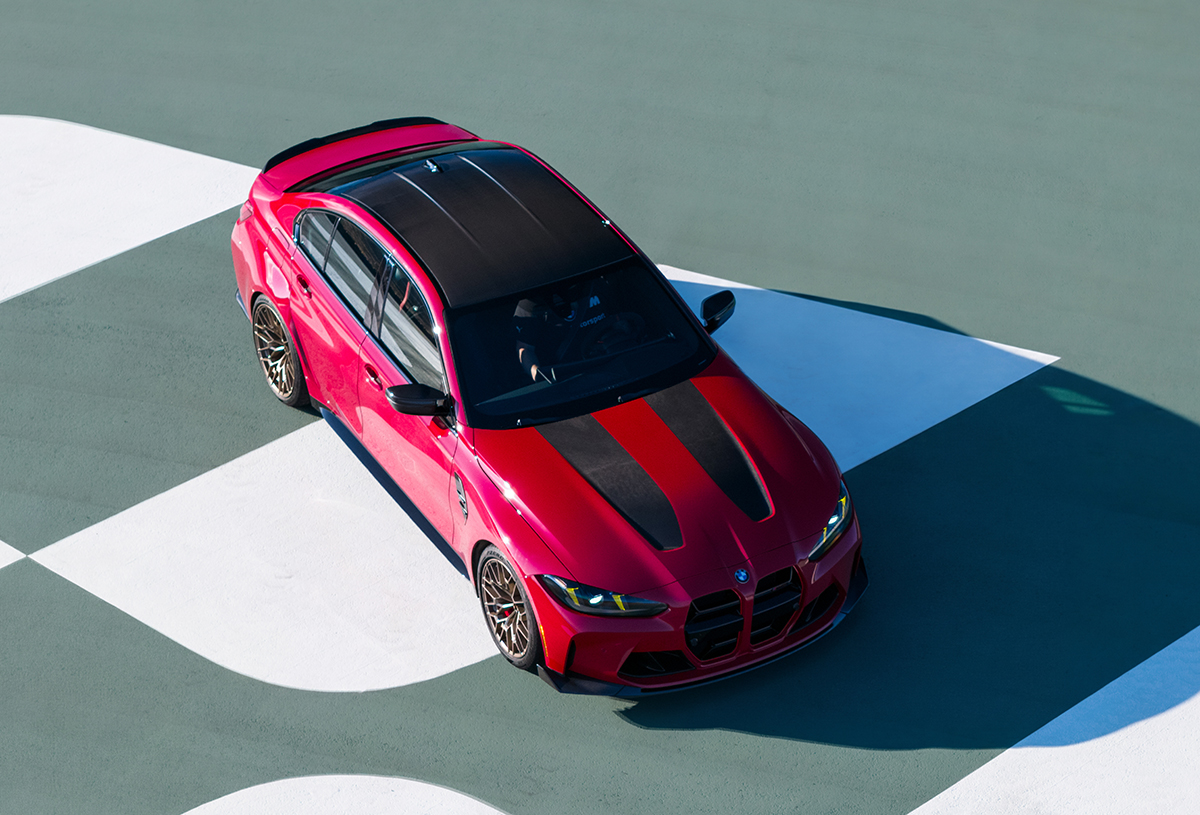 BMW M3 CS「MT採用の限定モデル」~エクステリア~車体上部から
