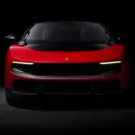 フェラーリのEV、ルーチェ（レッド）のエクステリア〜フロント