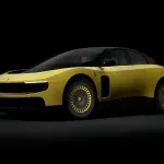 フェラーリのEV、ルーチェ（イエロー）のエクステリア〜フロントサイド