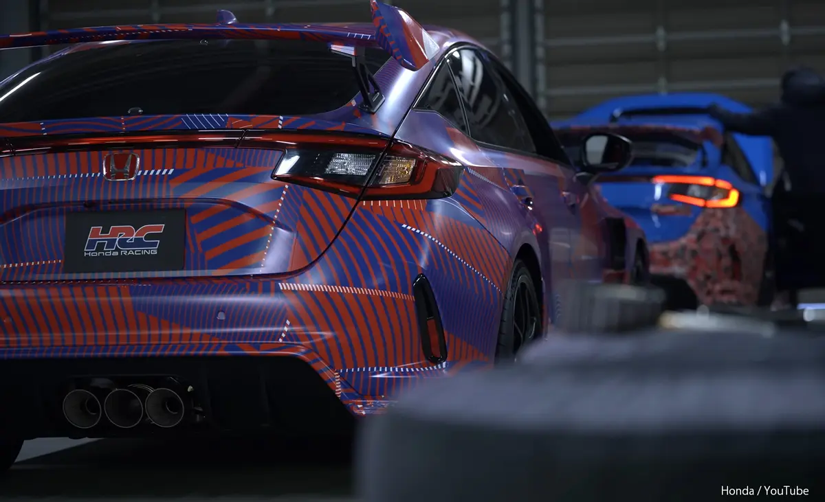 ホンダ シビック タイプR「HRC」の鈴鹿サーキットでのテスト風景
