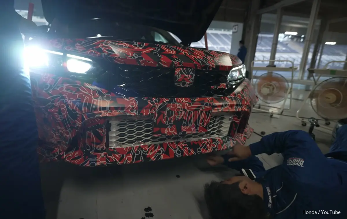 ホンダ シビック タイプR「HRC」の鈴鹿サーキットでのテスト風景