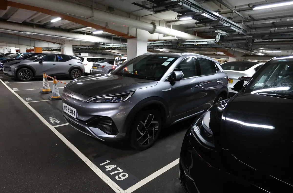 香港にてBYDのEV