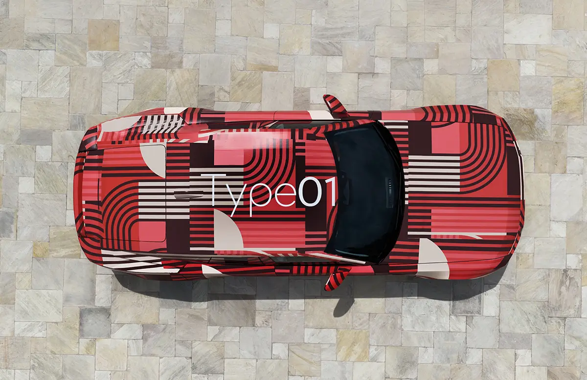 ジャガーの新型EV、タイプ01のプロトタイプ（モナコ、車体上部）