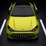 メルセデスAMG GT 4ドアクーペ（イエロー）のエクステリア～フロント