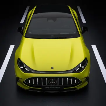 メルセデスAMG GT 4ドアクーペ（イエロー）のエクステリア～フロント