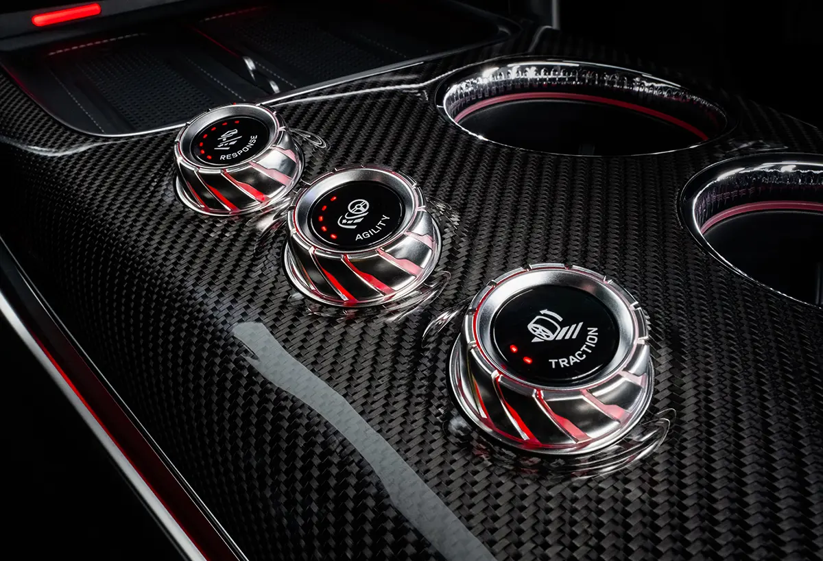 メルセデスAMG GT 4ドアクーペのインテリア～モードスイッチ