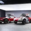 ポルシェミュージアムに展示される「最高高度到達車両」としての911（フロント、全景）
