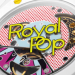オーデマ ピゲ ロイヤルオークとスウォッチとのコラボ時計、「ロイヤルポップ」ケースバック（裏面）
