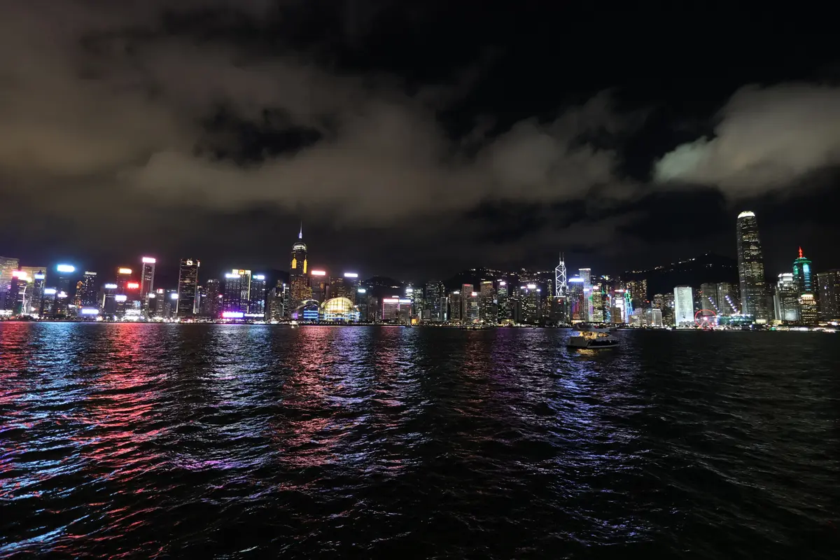 香港の夜景〜尖沙咀から