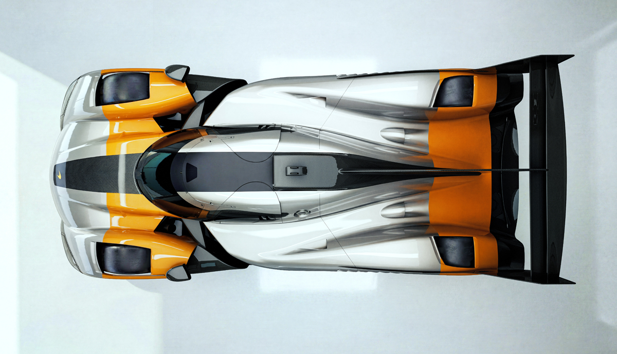 マクラーレンのサーキット走行専用ハイパーカー、MCL-HY-GTRの上部