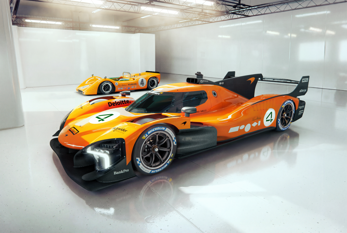 マクラーレンのサーキット走行専用ハイパーカー、MCL-HY-GTRのフロント（オレンジ）