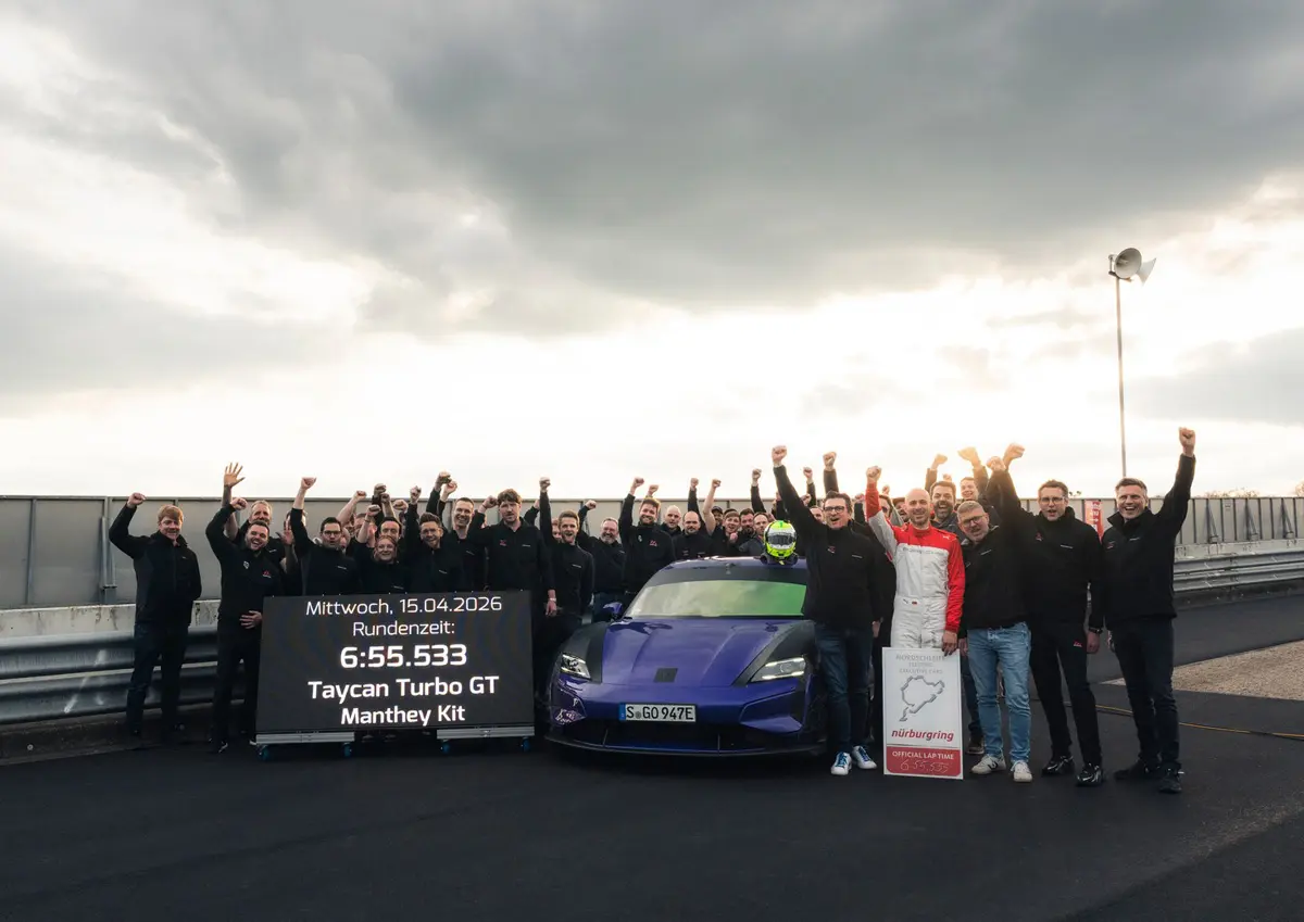 ポルシェ タイカン ターボGT「マンタイキット」装着にてニュルブルクリンク「EV最速」記録を樹立