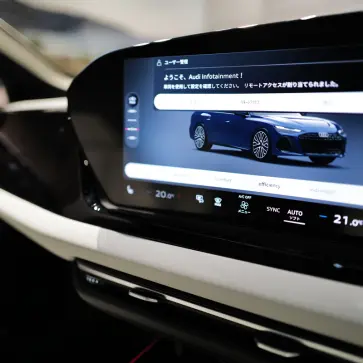 新型アウディA6のインテリア