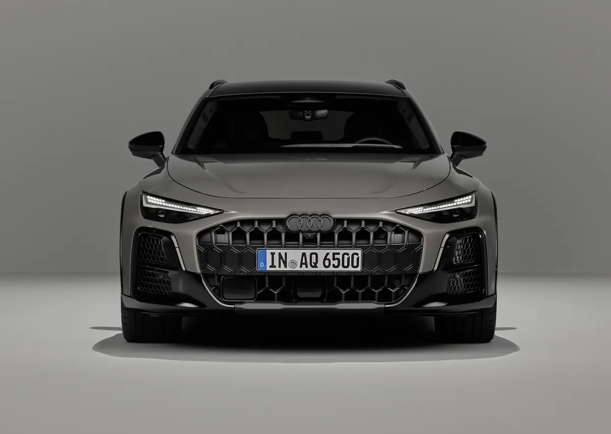アウディ A6 オールロードクワトロのエクステリア（グレー、フロント、静止）