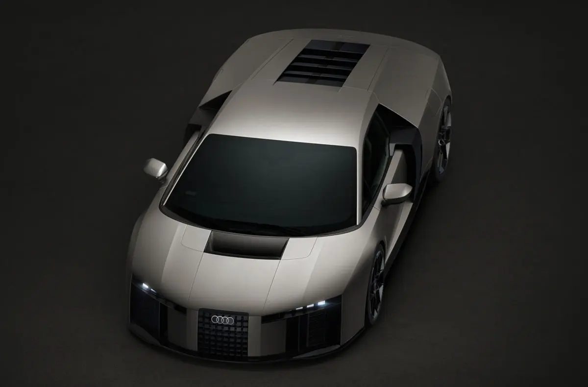 アウディの新型スーパーカーコンセプト「ヌヴォラーリ」のフロント