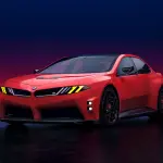 BMW M コンセプト・ノイエ・クラッセ（レッド）のフロント