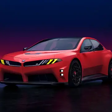 BMW M コンセプト・ノイエ・クラッセ（レッド）のフロント