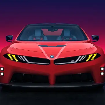 BMW M コンセプト・ノイエ・クラッセ（レッド）のフロント