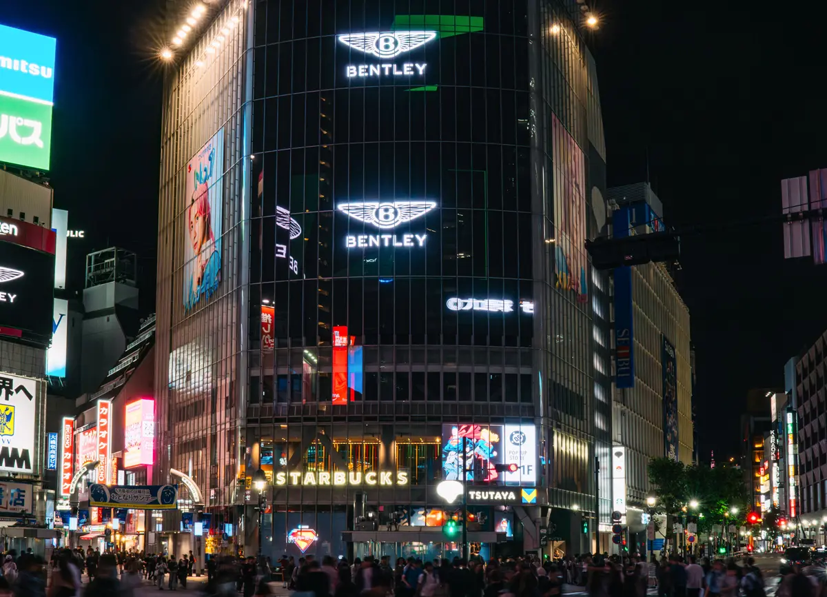ベントレーが日本で行ったプロモーション〜渋谷