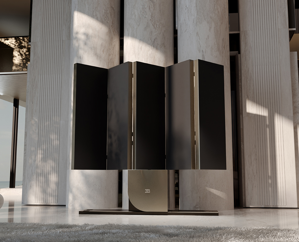 ブガッティの折りたたみ超高級テレビ「C SEED BUGATTI N1」（展開中）
