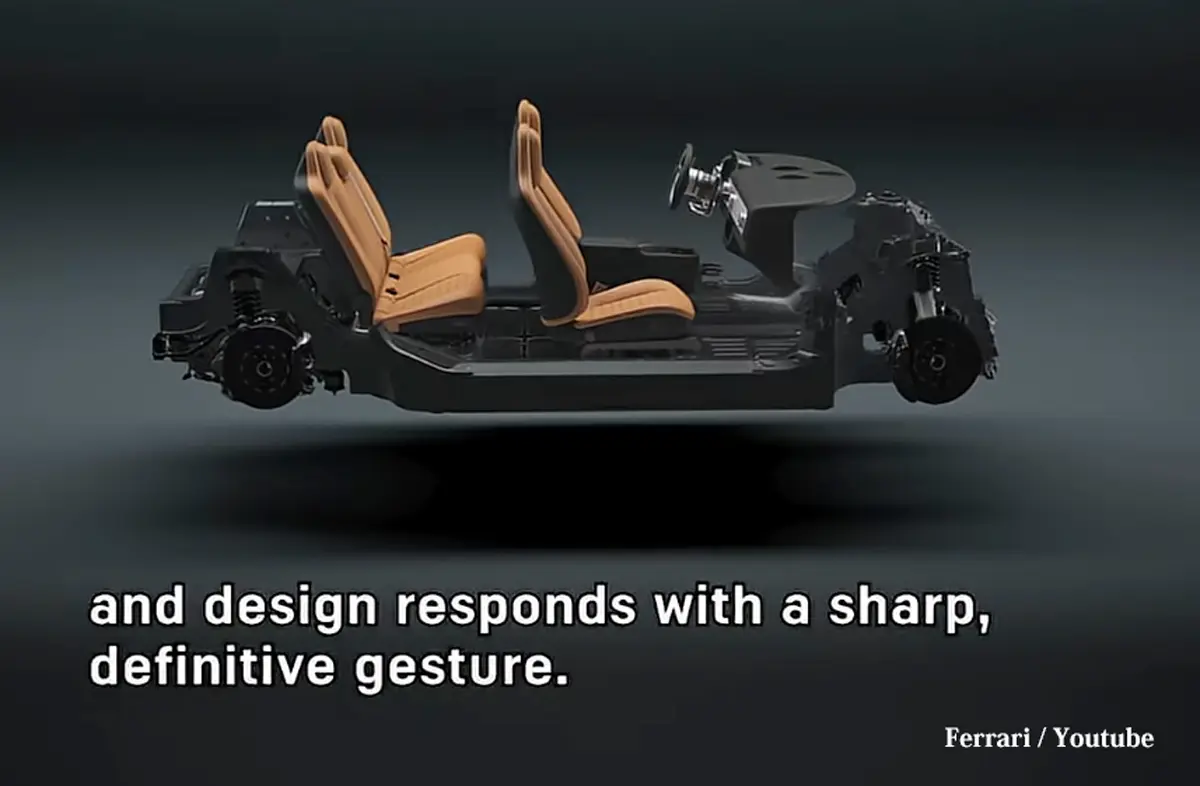 フェラーリ ルーチェの車体構造〜シートレイアウト