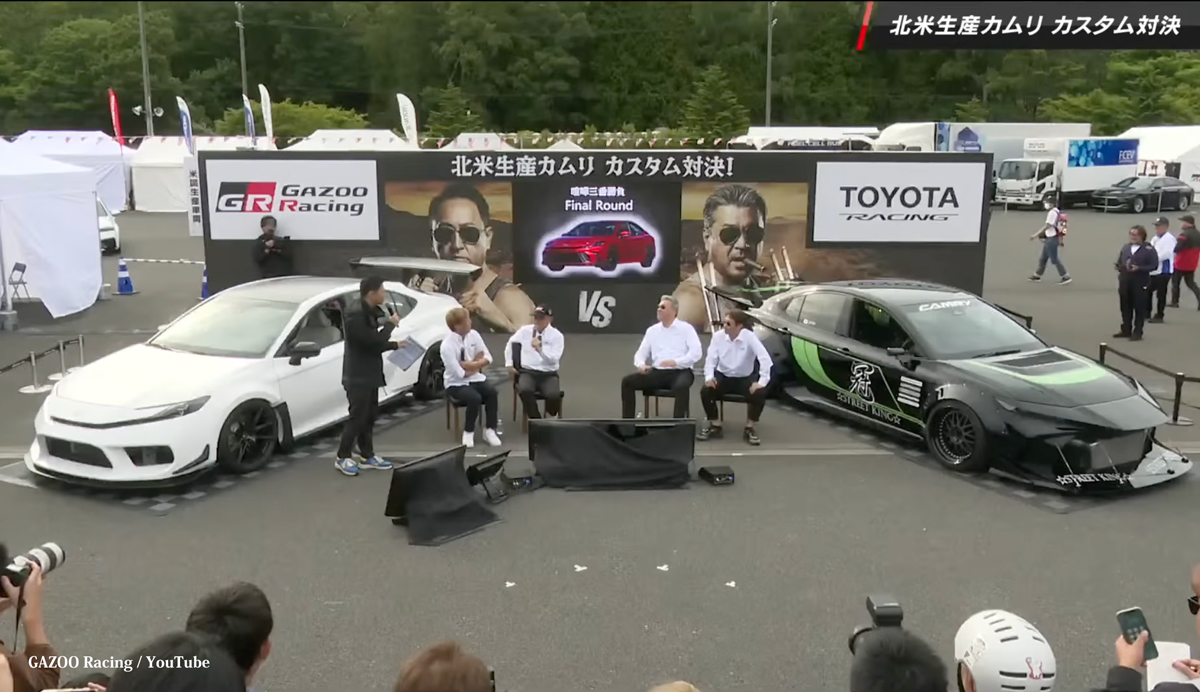 トヨタ カムリのカスタムカー対決現場