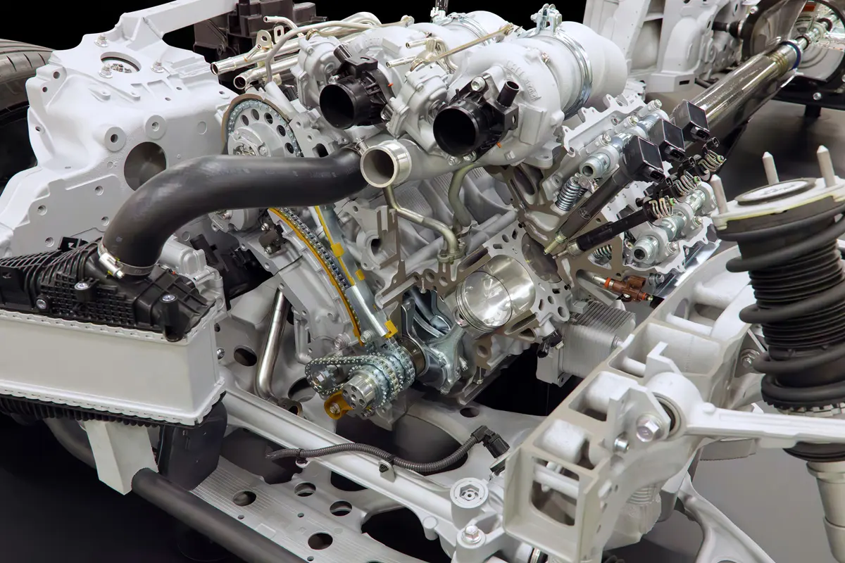GR GTのV8エンジン