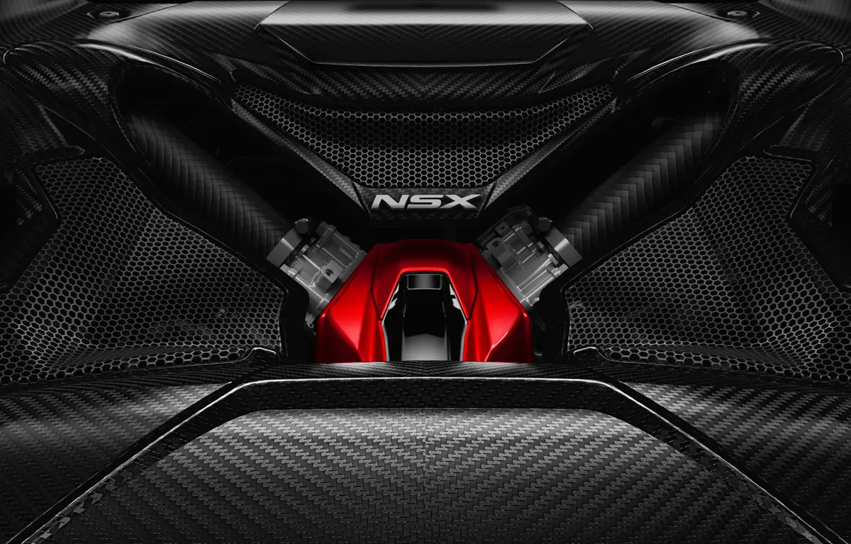 ホンダNSX（2代目）のエンジンルーム