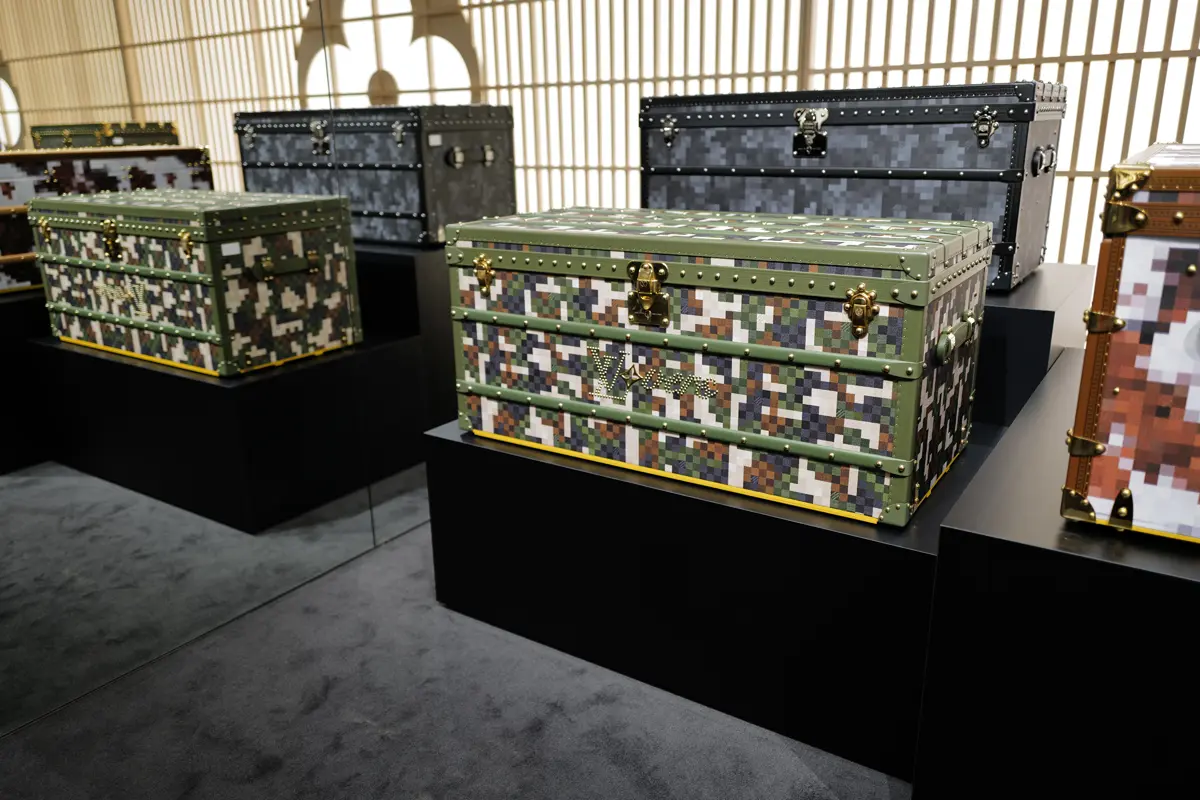 京セラ博物館にて開催されたルイ・ヴィトンのトランクイベント