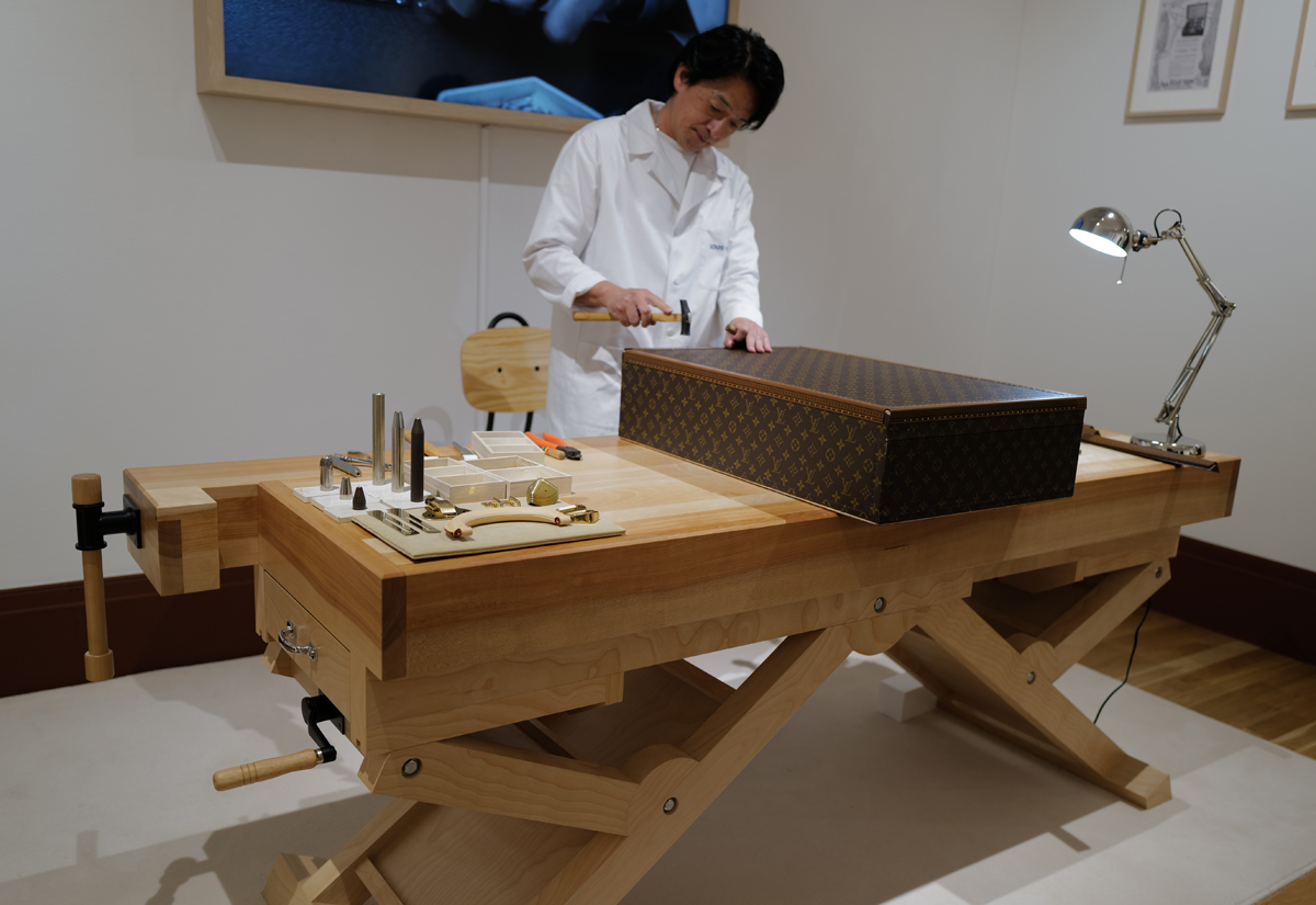京セラ博物館にて開催されたルイ・ヴィトンのトランクイベント