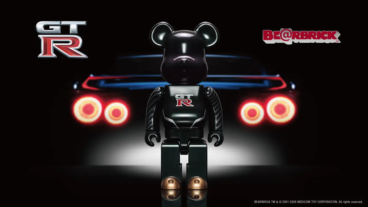 日産GT-Rとベアブリックとのコラボレーション、「NISSAN GT‑R BE@RBRICK 100% & 400%」