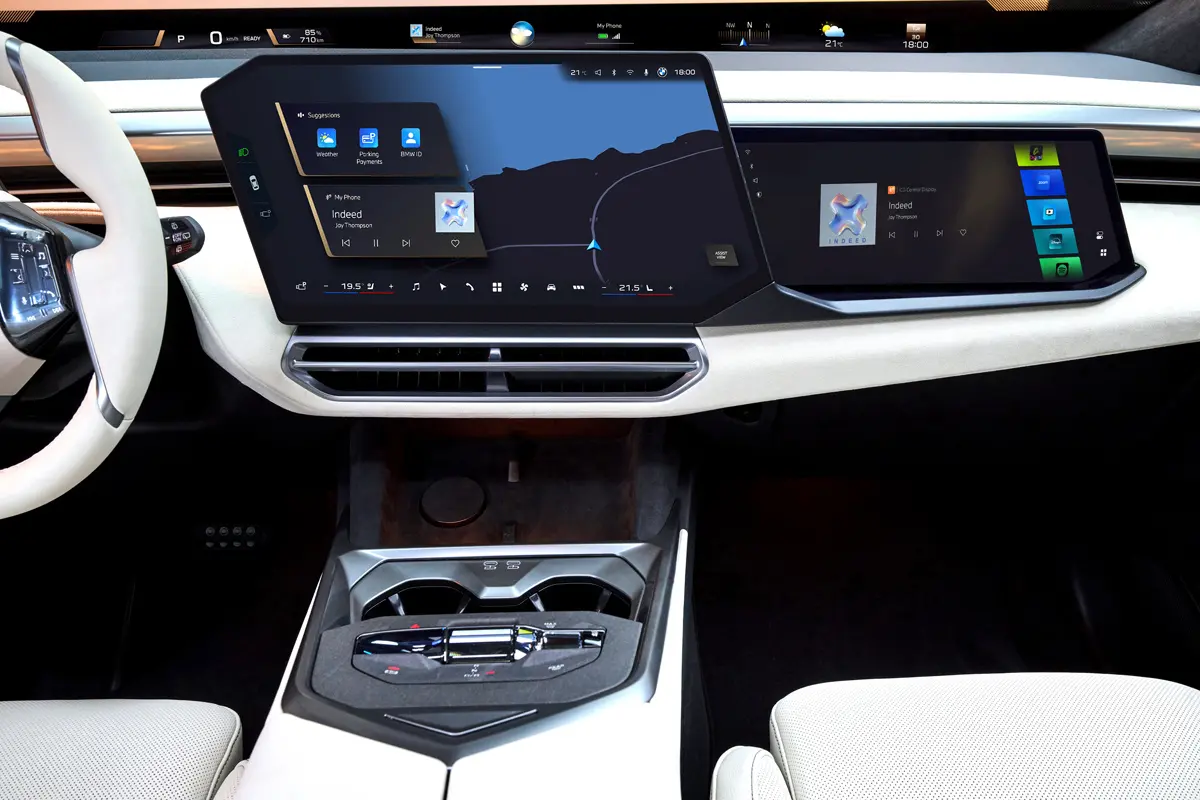 新型BMW X5のインテリア(インフォテイメントシステム)