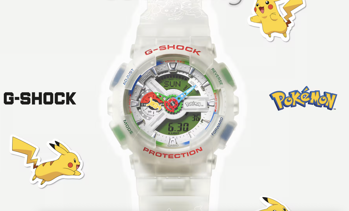 カシオ G-SHOCKとポケモンとのコラボ腕時計、GA-110PKM-7AJRの全容