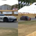 グッドウッドを走るレクサスLFAとGR GT
