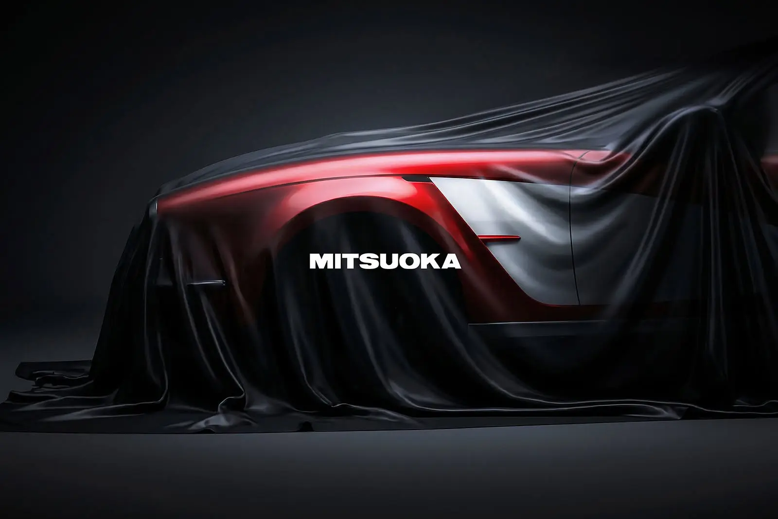 ミツオカが公開したC1コルベット風の新型車(ティーザー画像)