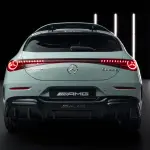 メルセデスAMG CLA45シューティングブレークのエクステリア（グリーン）〜リア
