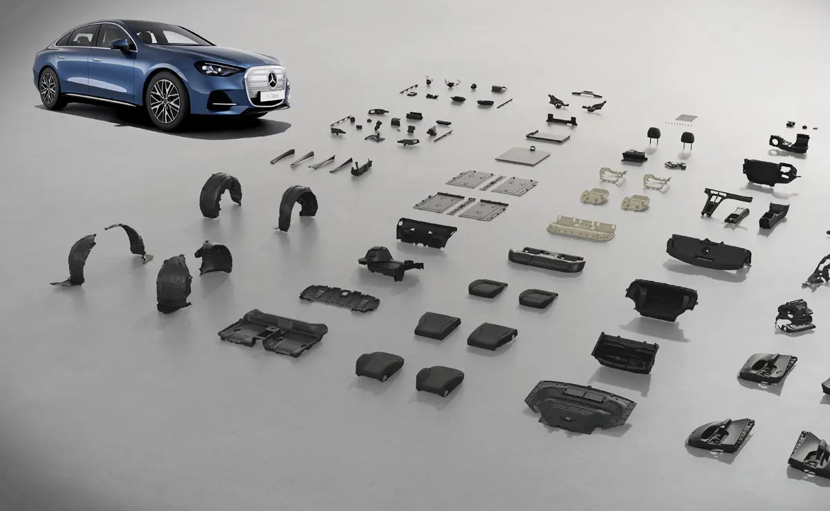 新型メルセデス・ベンツCクラス「EV」の環境性能を示す図