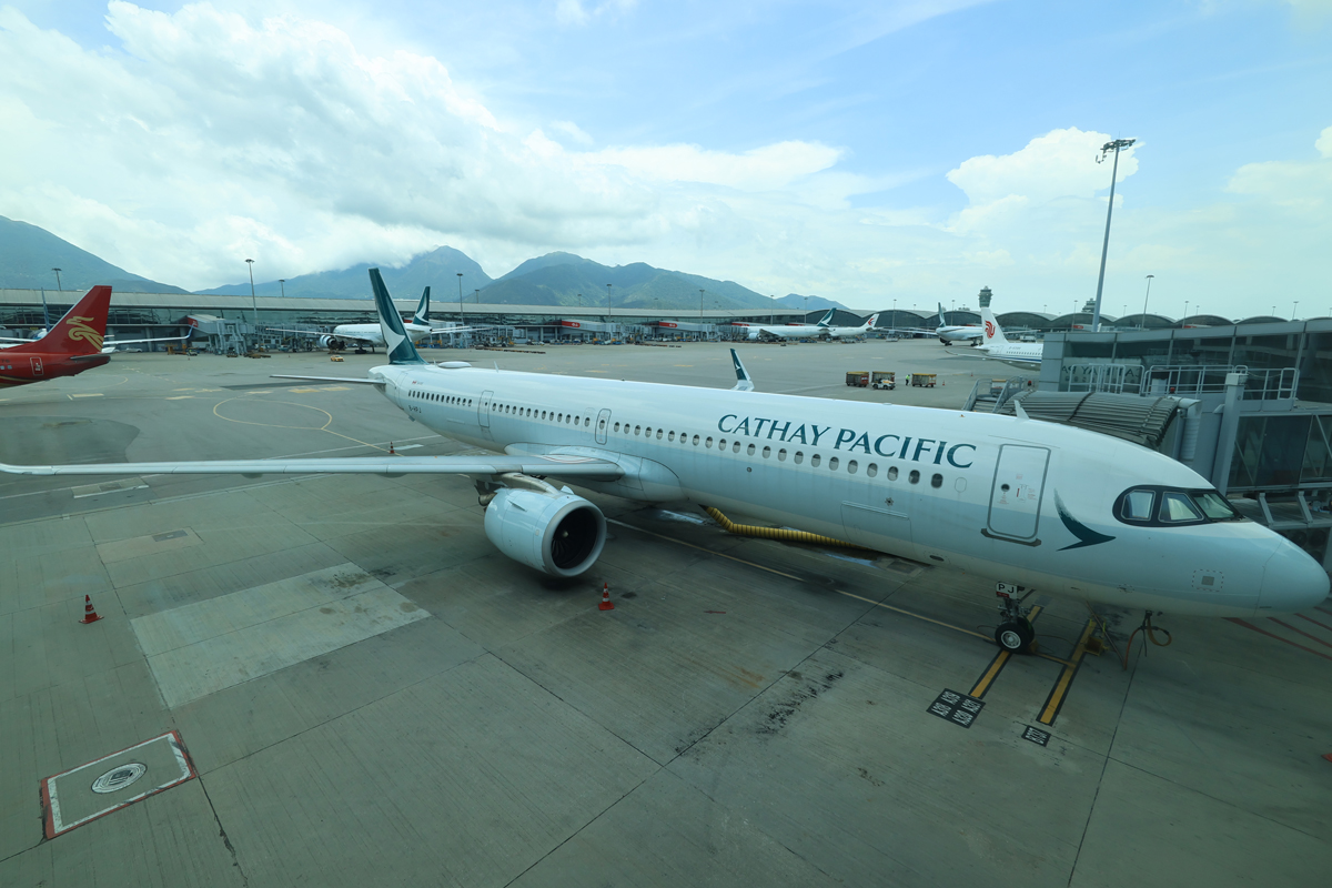 香港国際空港にてエアバスA321Neo