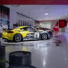 ポルシェミュージアム「レースボーン」展でのケイマンGT4クラブスポーツ