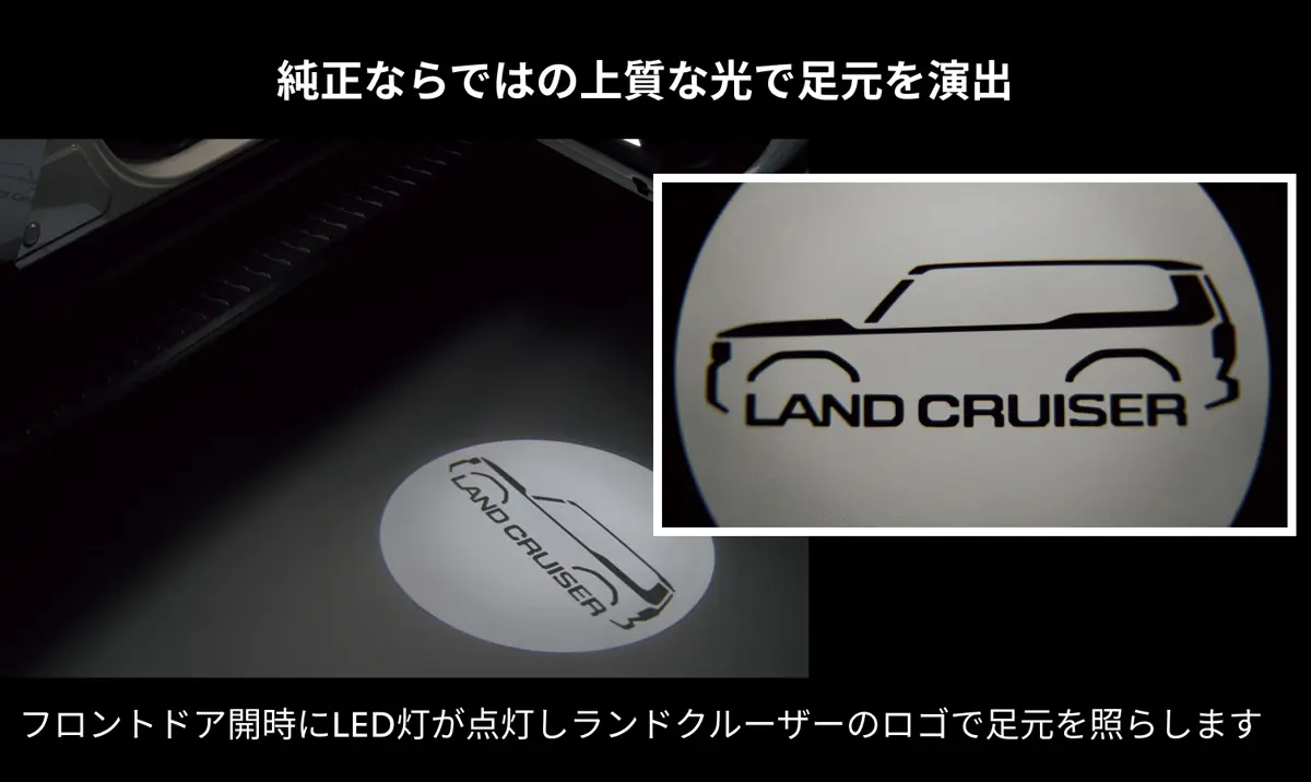 トヨタアップグレードファクトリーの新製品（ドアカーテシーランプ）