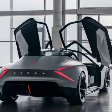 アキュラのコンセプトカー、Acura Nexera Visionのエクステリア（リア、ドアオープン）