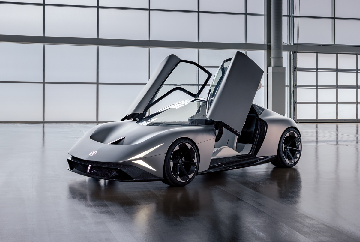 アキュラのコンセプトカー、Acura Nexera Visionのエクステリア(フロント、ドアオープン)
