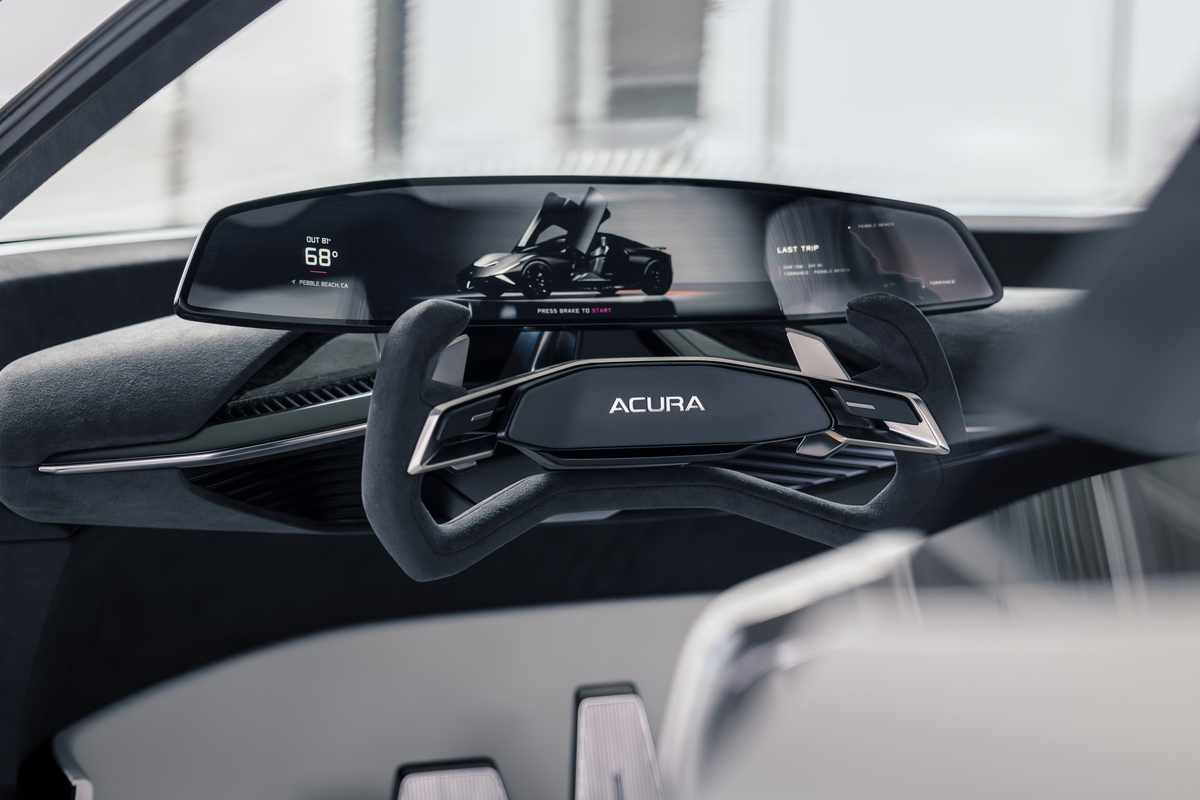 アキュラのコンセプトカー、Acura Nexera Visionのインテリア（ステアリングホイール）